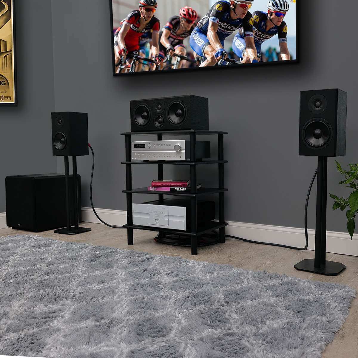 kendall 2b black oak bookshelf speaker