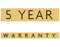 5 year warranty