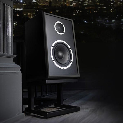 black model three bookshelf speaker