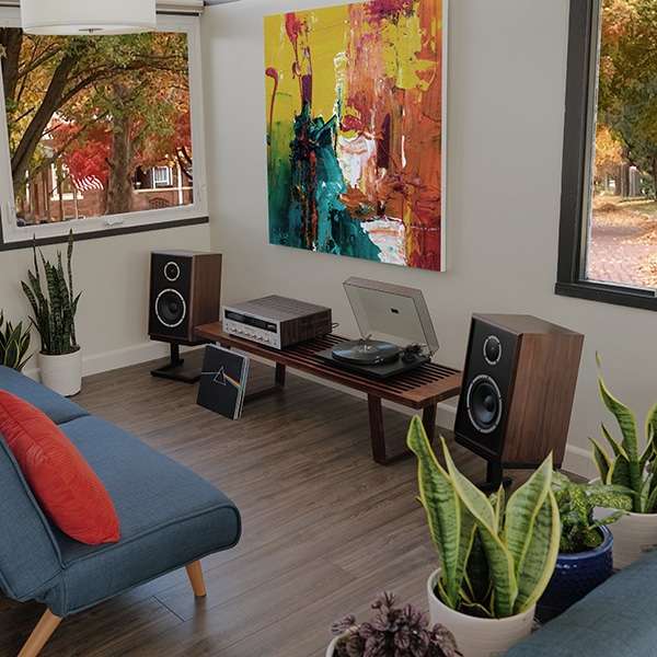 model three bookshelf speaker for record player