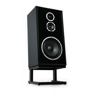 Black speaker on a white background