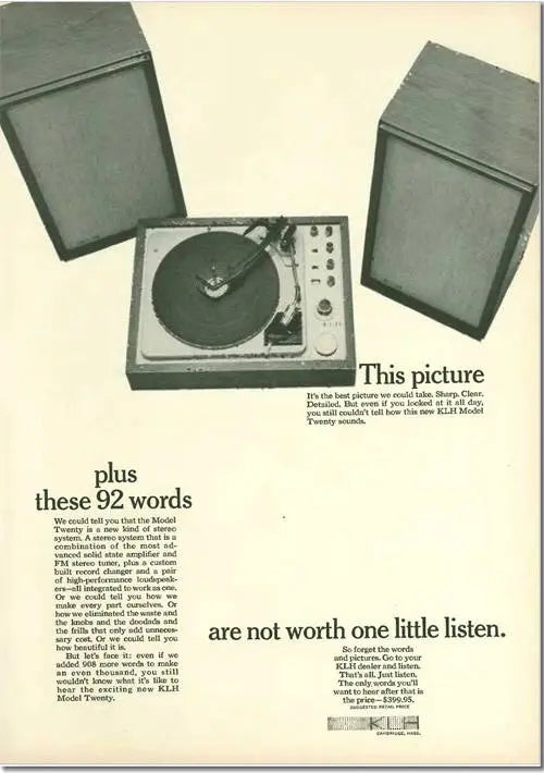 image history of klh audio