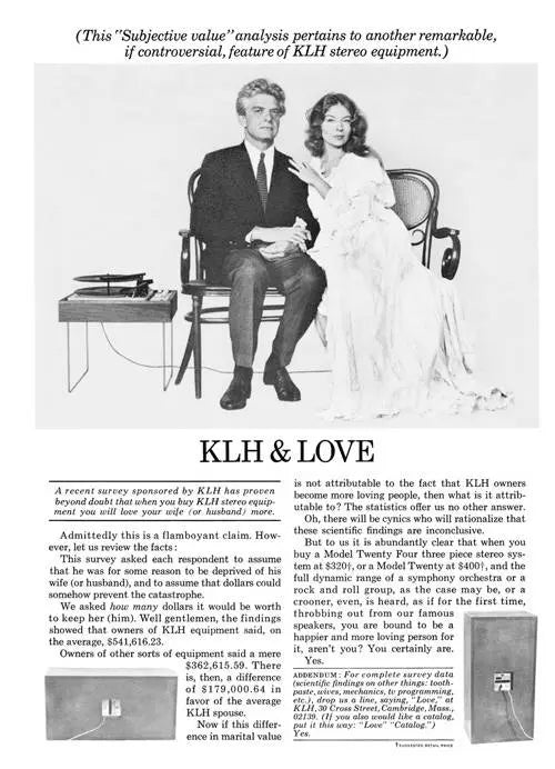 image history klh audio