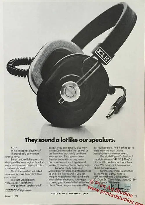 image klh headphone history