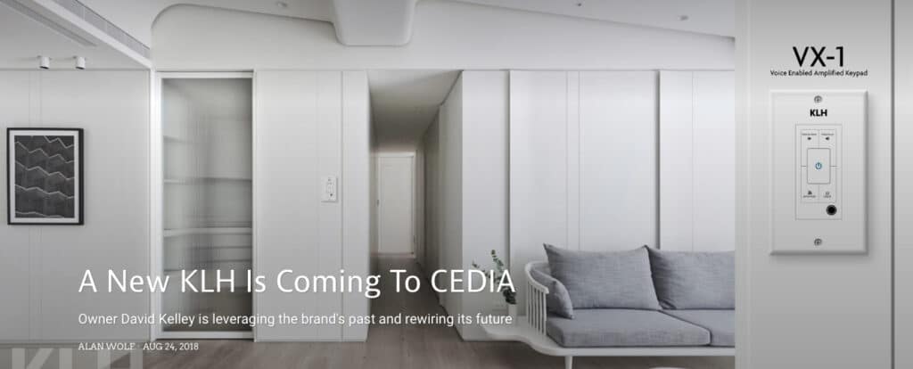 Revitalized KLH Speaker Brand To Make CEDIA Appearance Under New Owner