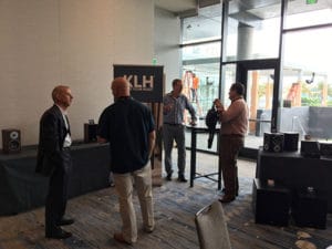 The KLH team gets ready for CEDIA 2018 at the InterContinental Hotel in San Diego 1