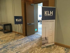 The KLH team gets ready for CEDIA 2018 at the InterContinental Hotel in San Diego 3