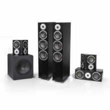 Kendall Black Oak with Stratton 12 Subwoofer best home theater system