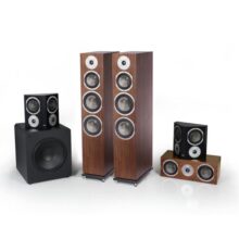 Kendall Walnut Floorstanding Speakers with 12 inch Subwoofer home theater systems