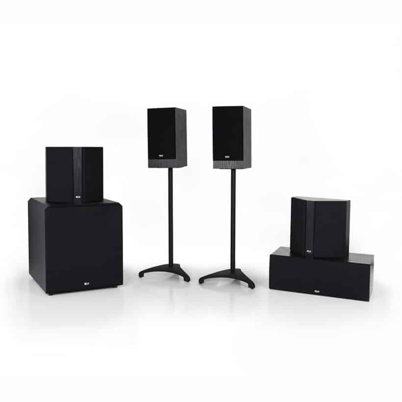 Black Oak Albany II with Stratton 12 inch Subwoofers 5.1 Home Sound Systems