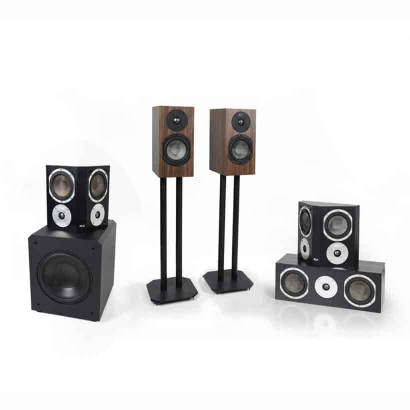 Walnut Albany II with Stratton 10 inch Subwoofers 5.1 Home Audio System