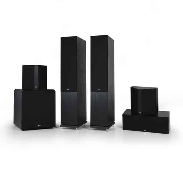 KLH Home Audio Concord 5.1 system in Black Oak