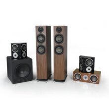 Concord 5.1 home theater system grills off